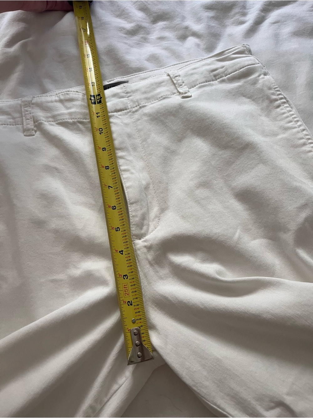 KUT From The KLOTH Jeans Meg Wide Leg White Twill Stretch Pants Size 10 - Picture 8 of 15